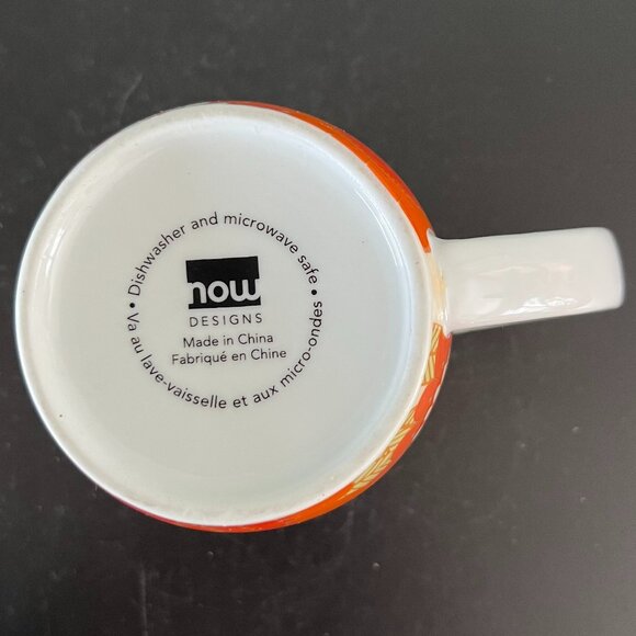 NOW DESIGNS Floral Stoneware Cup Mug ~ Tropical Fun and Funky Flowers - Picture 8 of 9